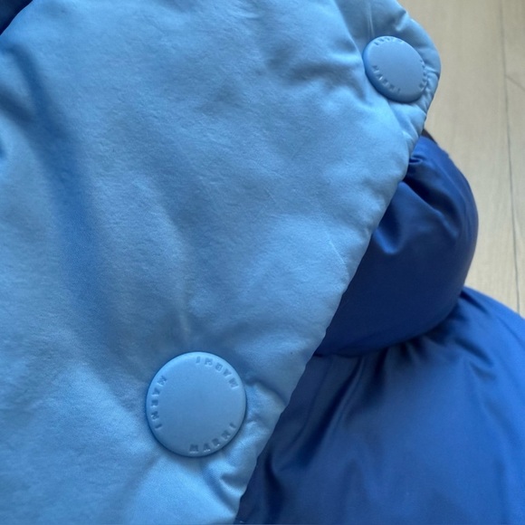 Marni x Uniqlo Oversized Lightweight Down Puffer Vest Unisex Small Blue - Picture 5 of 12